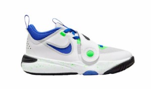  バスケットシューズ バッシュ   ナイキ Nike Team Hustle D11 PS PS White/Blue   【P