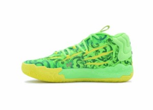  バスケットシューズ バッシュ  ラメロボール  プーマ Puma MB.03 xLAFRANCE GS GS GREEN/YE