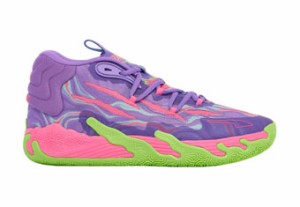  バスケットシューズ バッシュ  ラメロボール  プーマ Puma MB.03 Toxic Purple/Green   