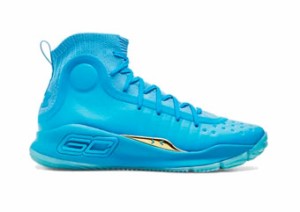  バスケットシューズ バッシュ ランニング   アンダーアーマー UnderArmour Curry 4 Retro Blue 