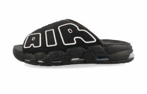  バスケットシューズ バッシュ スニーカー   ナイキ Nike Air More Uptempo  Slide Black/W