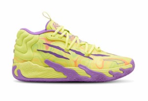  バスケットシューズ バッシュ  ラメロボール  プーマ Puma MB.03 Spark Yellow/Purple   