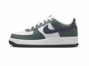 シューズ スニーカー   ナイキ Nike Air Force 1 GS  GS Whit/Green/Obsidian   ス