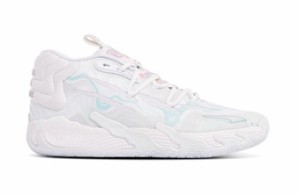  バスケットシューズ バッシュ  ラメロボール  プーマ Puma MB.03 Iridescent White/Dewdrop