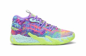  バスケットシューズ バッシュ  ラメロボール  プーマ Puma MB.03 Be You Green/Purple   