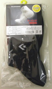  バスケットソックス ウェア  ロークォーターソックス  コンバース Converse Socks Taping Blk/Wht