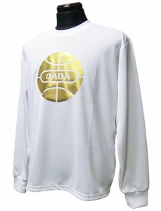  バスケットロング　Tシャツ ウェア   ダダ DADA BALL LONG TEE WHT/GOLD   【MEN'S】