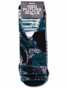  バスケットソックス ウェア  クルーソックス  アクター AKTR NEO FUTURE SOCKS DBL D.Blu   