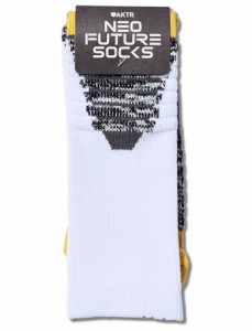  バスケットソックス ウェア  クルーソックス  アクター AKTR NEO FUTURE SOCKS WHxYL Wht/Ye