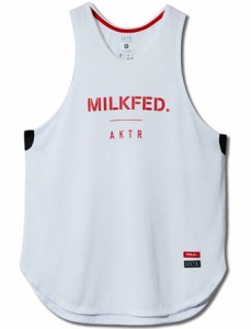  バスケットノースリーブ　タンクトップ ジュニア  レディーズ ウェア   アクター AKTR xMILKFED. LOGO T