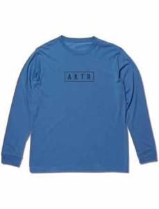  バスケットロング　Tシャツ ウェア   アクター AKTR AKTR LOGO L/S TEE BLUE   ストリート 【M