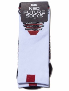  バスケットソックス ウェア  クルーソックス  アクター AKTR NEO FUTURE SOCKS WHITE   