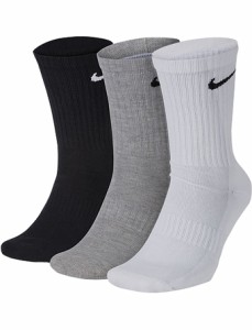  バスケットソックス ウェア  クルーソックス  ナイキ Nike Everyday Cushion Crew Socks 3P