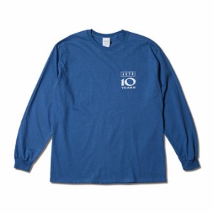  バスケットロング　Tシャツ ウェア   アクター AKTR AKTR 10TH ANNIV. L/S  Blue   【MEN