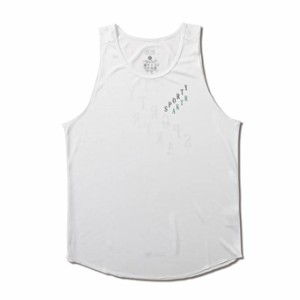  バスケットノースリーブ　タンクトップ ウェア   アクター AKTR xSPORTY RUNNING TANK WHITE  