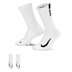  バスケットソックス ウェア  クルーソックス  ナイキ Nike Nike 2P Multiplier White   