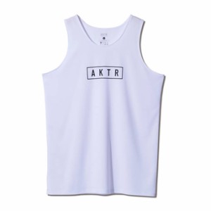  バスケットノースリーブ　タンクトップ ウェア   アクター AKTR BASIC AKTR LOGO TANK WHITE  