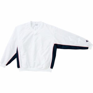  バスケットジャケット ウェア  ウォームアップ 秋冬物 コンバース Converse V-neck Warm Up White