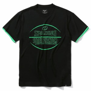  バスケットTシャツ ウェア   スポルディング Spalding ストリートファントム ボール Black/Green   ラ