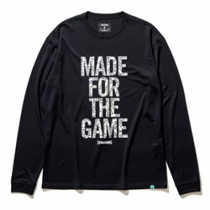  バスケットロング　Tシャツ ウェア   スポルディング Spalding MADE for THE GAME L/S BLAC