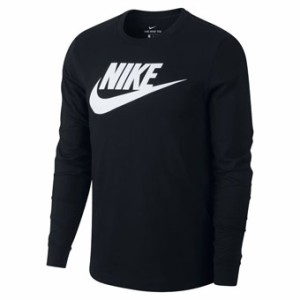  バスケットロング　Tシャツ ウェア   ナイキ Nike NSW アイコン フューチュラ L/S Tシャツ Black   【