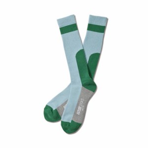  バスケットソックス ウェア  クルーソックス  アクター AKTR FUTURE SOCKS L-BLUExGREEN   