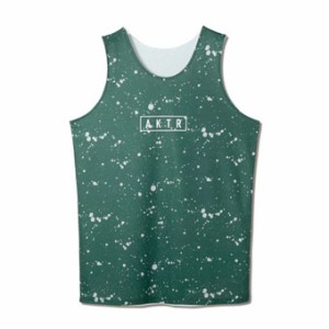  バスケットノースリーブ　タンクトップ ウェア   アクター AKTR SPLASH REVERSIBLE TANK GREEN