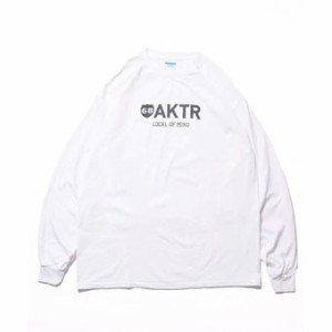  バスケットロング　Tシャツ ウェア   アクター AKTR 68xAKTR L/S LOGO TEE WHITE   ストリー