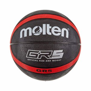  バスケットボール  5号球 ミニバス  モルテン Molten GR5 ゴムバスケットボール 5号球 Black/Red   