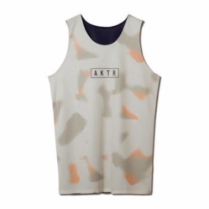  バスケットノースリーブ　タンクトップ ウェア   アクター AKTR SCRIBBLE REVERSIBLE TANK ECR