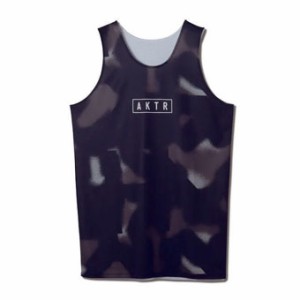  バスケットノースリーブ　タンクトップ ウェア   アクター AKTR SCRIBBLE REVERSIBLE TANK BLA