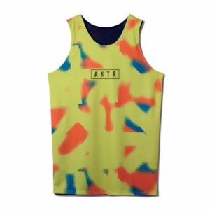  バスケットノースリーブ　タンクトップ ウェア   アクター AKTR SCRIBBLE REVERSIBLE TANK YEL