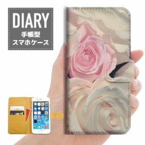 iPhone7 Plus ケース 手帳型 送料無料 Rose ローズ デザインフラワー Flower 花 オシャレ オリジナル デザイン ブルー ピンク オレンジ 