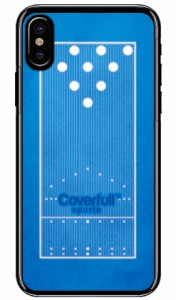 ボウリングレーンブルー （クリア） / for iPhone X/XS/Apple Coverfull iphoneX iphoneXS ケース カバー iphone XS カバーアイフォン10 