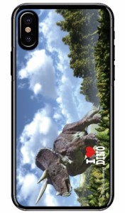 Dinosaur Design 恐竜デザインシリーズ 「トリケラトプス」 （クリア） / for iPhone X/XS/Apple iphoneX iphoneXS ケース カバー iphone