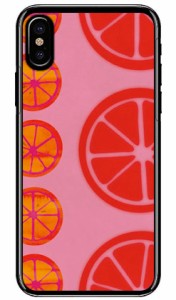 オレンジフルーツ ピンク （クリア） / for iPhone X/XS/Apple Coverfull iphoneX iphoneXS ケース カバー iphone XS カバーアイフォン10