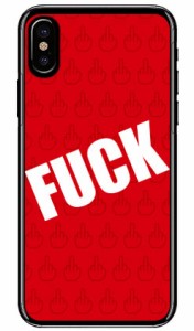 Cf LTD FUCK（ファック） 小 レッド （クリア） / for iPhone X/XS/Apple iphoneX iphoneXS ケース カバー iphone XS カバーアイフォン10