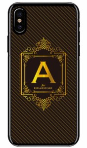 Cf LTD ラグジュアリーイニシャル A ゴールドイエロー （クリア） / for iPhone X/XS/Apple iphoneX iphoneXS ケース カバー iphone XS 