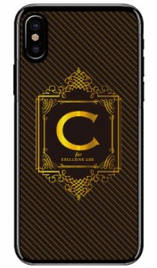 Cf LTD ラグジュアリーイニシャル C ゴールドイエロー （クリア） / for iPhone X/XS/Apple iphoneX iphoneXS ケース カバー iphone XS 