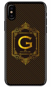 Cf LTD ラグジュアリーイニシャル G ゴールドイエロー （クリア） / for iPhone X/XS/Apple iphoneX iphoneXS ケース カバー iphone XS 