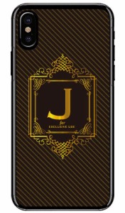 Cf LTD ラグジュアリーイニシャル J ゴールドイエロー （クリア） / for iPhone X/XS/Apple iphoneX iphoneXS ケース カバー iphone XS 