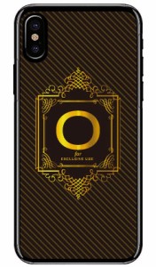 Cf LTD ラグジュアリーイニシャル O ゴールドイエロー （クリア） / for iPhone X/XS/Apple iphoneX iphoneXS ケース カバー iphone XS 