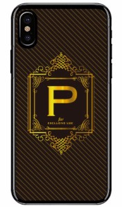 Cf LTD ラグジュアリーイニシャル P ゴールドイエロー （クリア） / for iPhone X/XS/Apple iphoneX iphoneXS ケース カバー iphone XS 