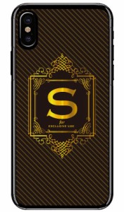 Cf LTD ラグジュアリーイニシャル S ゴールドイエロー （クリア） / for iPhone X/XS/Apple iphoneX iphoneXS ケース カバー iphone XS 