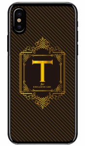 Cf LTD ラグジュアリーイニシャル T ゴールドイエロー （クリア） / for iPhone X/XS/Apple iphoneX iphoneXS ケース カバー iphone XS 