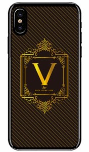 Cf LTD ラグジュアリーイニシャル V ゴールドイエロー （クリア） / for iPhone X/XS/Apple iphoneX iphoneXS ケース カバー iphone XS 