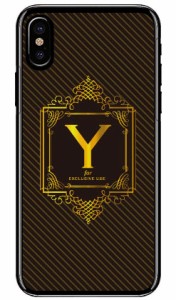 Cf LTD ラグジュアリーイニシャル Y ゴールドイエロー （クリア） / for iPhone X/XS/Apple iphoneX iphoneXS ケース カバー iphone XS 