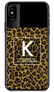 Cf LTD ヒョウ柄 ネイルボトル イニシャル K ブラウン （クリア） / for iPhone X/XS/Apple iphoneX iphoneXS ケース カバー iphone XS 