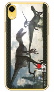 Dinosaur Design 恐竜デザインシリーズ 「デイノニクスとテノントサウルス」 （クリア） / for iPhone XR/Apple ハードケース iphoneXR 