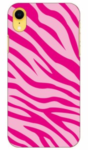 ゼブラパターン ピンク / for iPhone XR/Apple SECOND SKIN ケース クリア スマホカバー スマホケース アイフォン カバー アイフォーン 